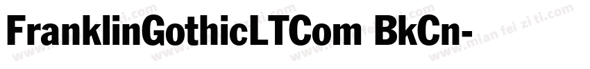 FranklinGothicLTCom BkCn字体转换